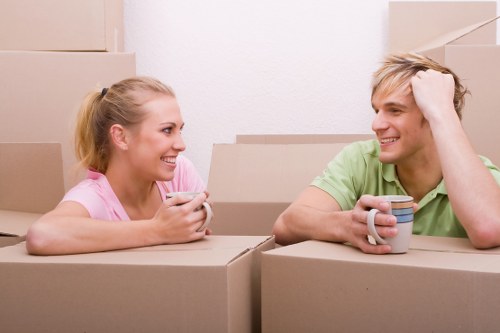 Removal team planning a house move in Knightsbridge