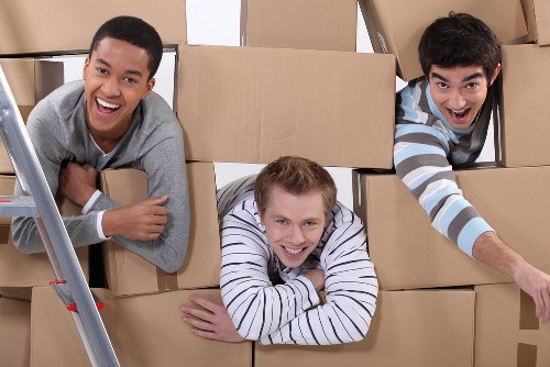 Removal team planning a move in Knightsbridge near a central London residential street