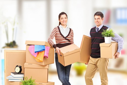 Loading furniture into a removals van during a Knightsbridge relocation