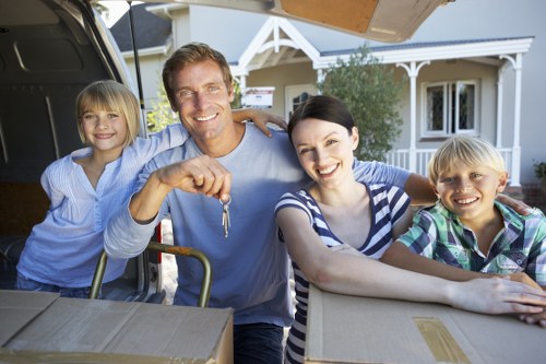Careful packing and collection for local household storage